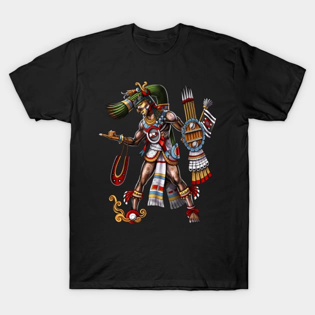 Aztec God Tezcatlipoca T-Shirt by underheaven